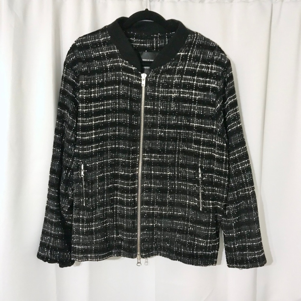 Tourne De Transmission Ikkat Yutok Bomber Jacket